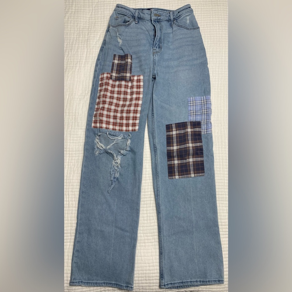 Hollister ultra highrise dad jeans